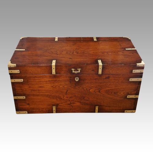 Victorian Brass Bound Military Chest