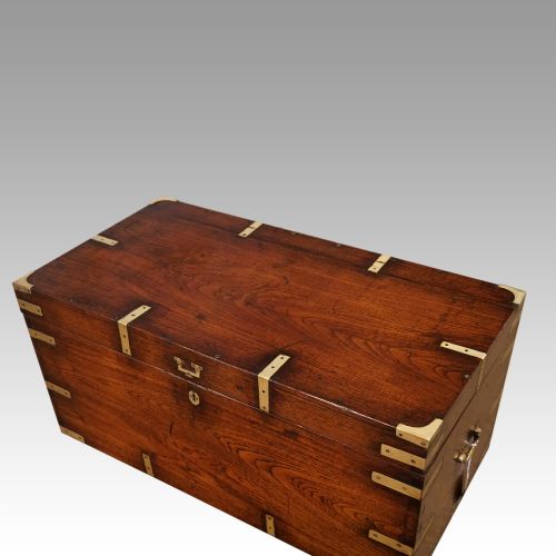 fig 1. Victorian brass bound military chest