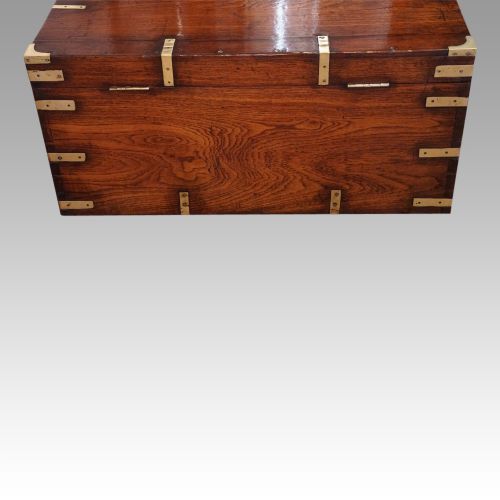 fig 9. Victorian brass bound military chest