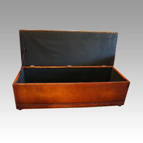 fig 5. Large Victorian leather ottoman