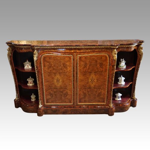 Victorian Inlaid Walnut Side Cabinet