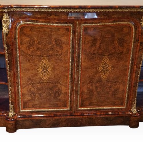 fig 1. Victorian inlaid walnut side cabinet