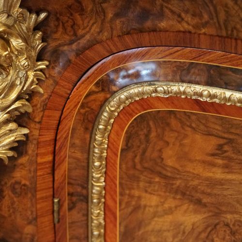 fig 5. Victorian inlaid walnut side cabinet