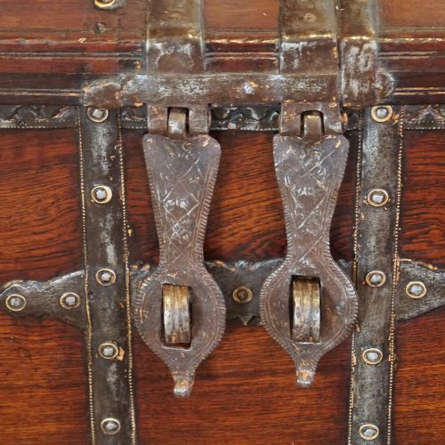 fig 5. Colonial teak iron bound merchant chest