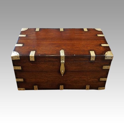 Victorian Brass Bound Military Chest