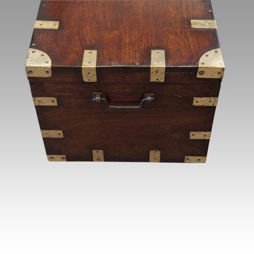 fig 1. Victorian brass bound military chest