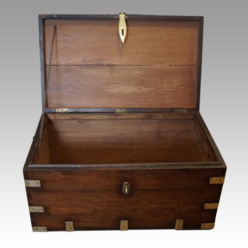 fig 3. Victorian brass bound military chest