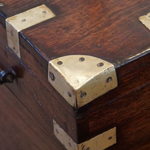 fig 6. Victorian brass bound military chest