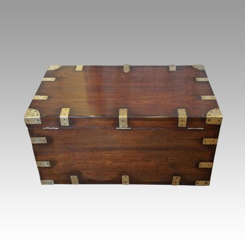 fig 7. Victorian brass bound military chest