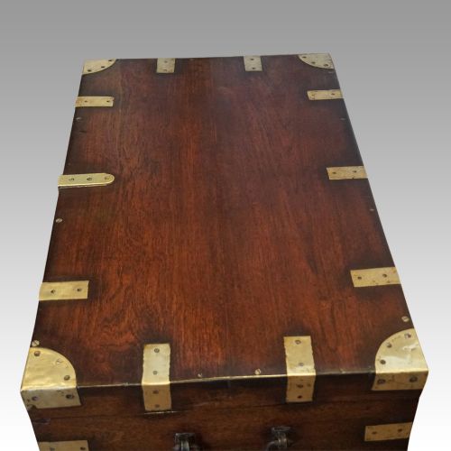 fig 9. Victorian brass bound military chest
