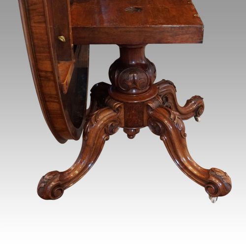 fig 3. Victorian inlaid walnut loo table