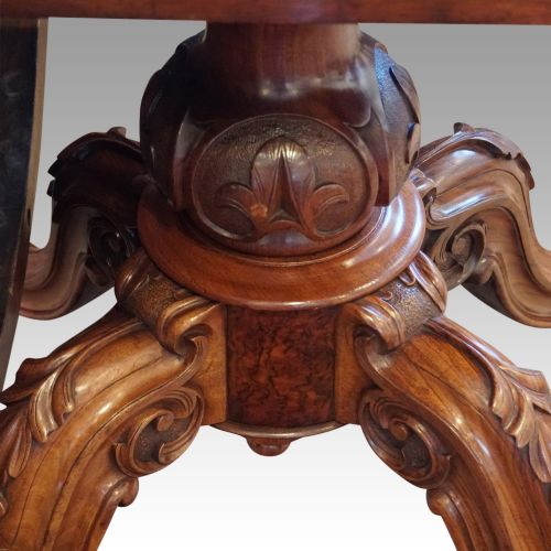 fig 5. Victorian inlaid walnut loo table