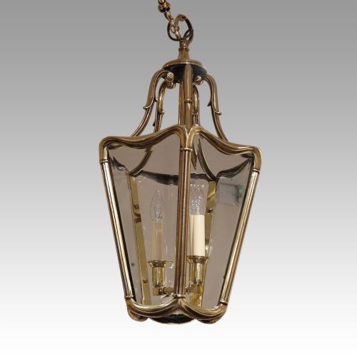 Edwardian Bronze Hall Lantern