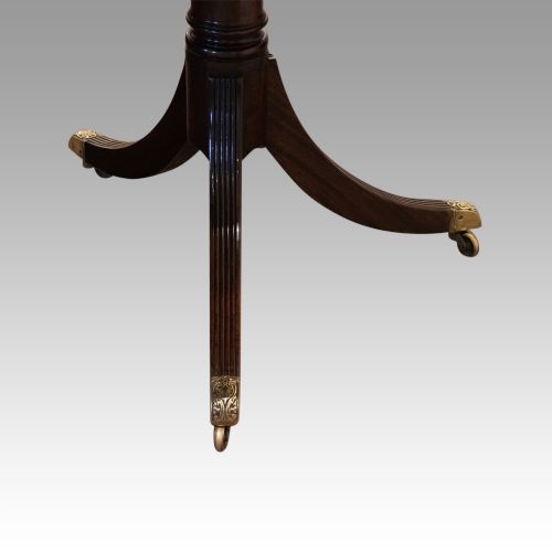 fig 5. Regency style mahogany twin pillar dining table