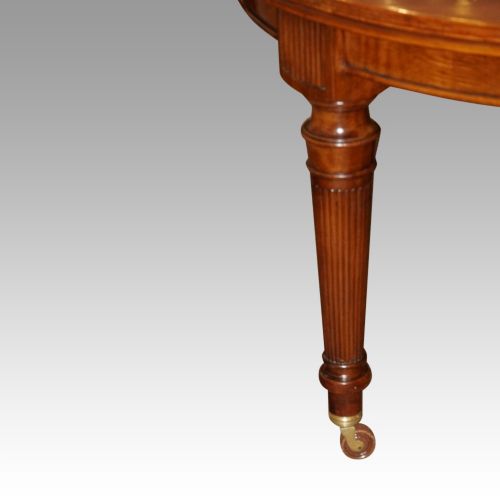 fig 5. Edwardian mahogany circular extending dining table