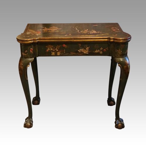 Antique Chinoiserie Card Table