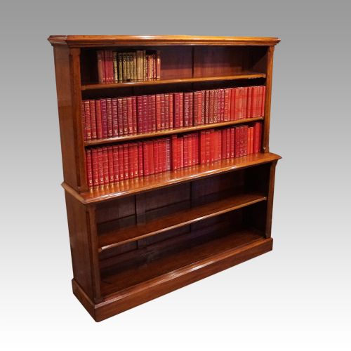 Victorian Mahogany 2 Tier Open Bookcase