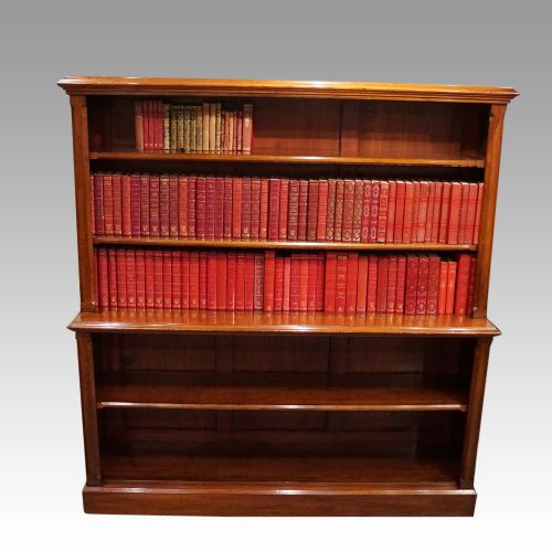 fig 2. Victorian mahogany 2 tier open bookcase
