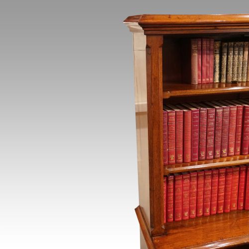 fig 3. Victorian mahogany 2 tier open bookcase