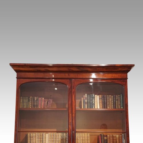 fig 8. Victorian mahogany library bookcase