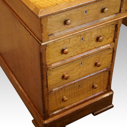 fig 1. Victorian oak partners desk