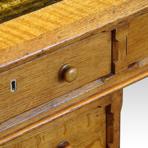 fig 2. Victorian oak partners desk