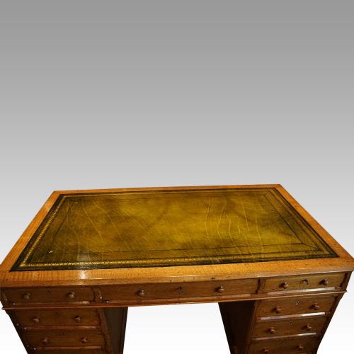 fig 4. Victorian oak partners desk