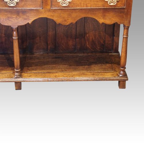fig 1. Georgian Oak pot board dresser base