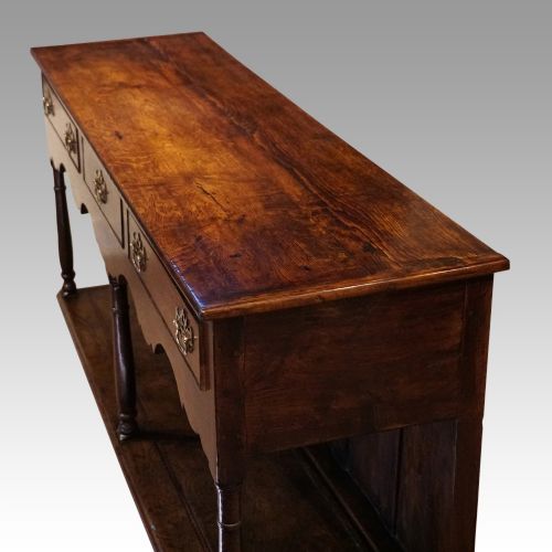 fig 3. Georgian Oak pot board dresser base