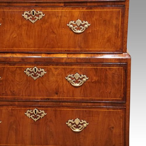 fig 3. George III walnut chest on chest