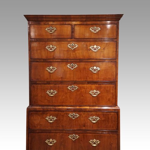 fig 6. George III walnut chest on chest