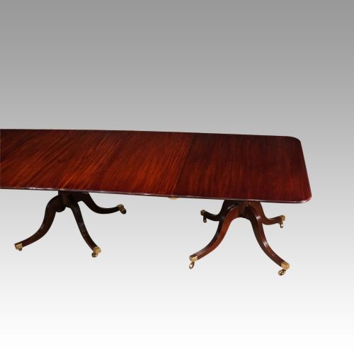 fig 3. Antique large 3 pillar dining table 14ft long