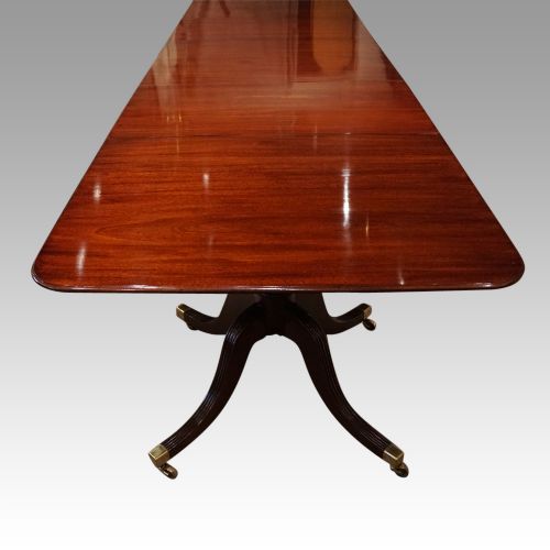 fig 6. Antique large 3 pillar dining table 14ft long