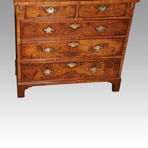 fig 6. 19thc. walnut Batchelors chest
