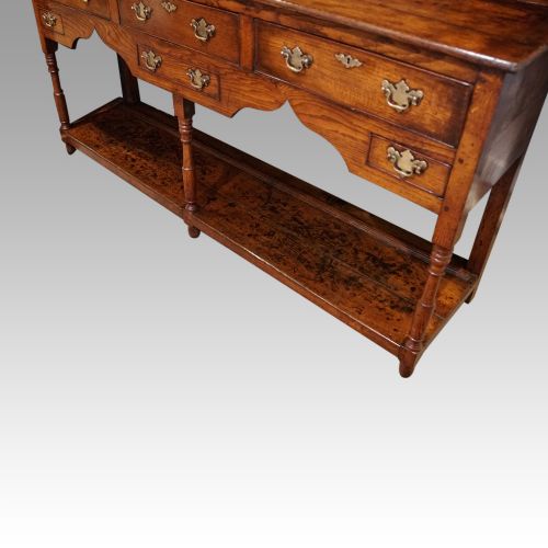 fig 3. Georgian oak pot board dresser