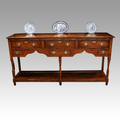 fig 8. Georgian oak pot board dresser