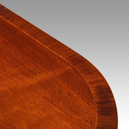 fig 4. Large George V triple pillar mahogany dining table