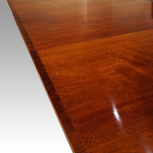 fig 7. Large George V triple pillar mahogany dining table