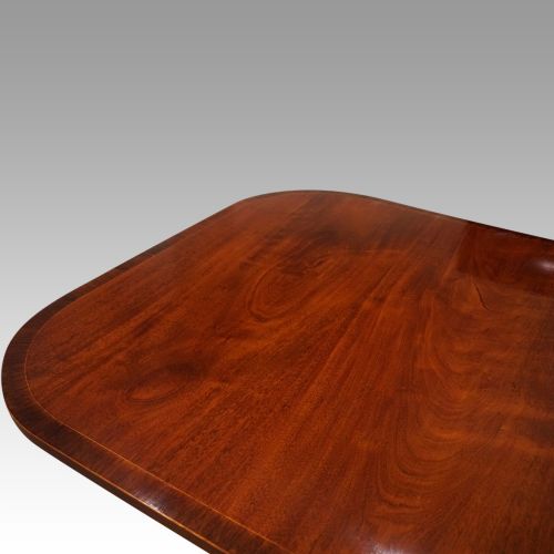 fig 8. Large George V triple pillar mahogany dining table