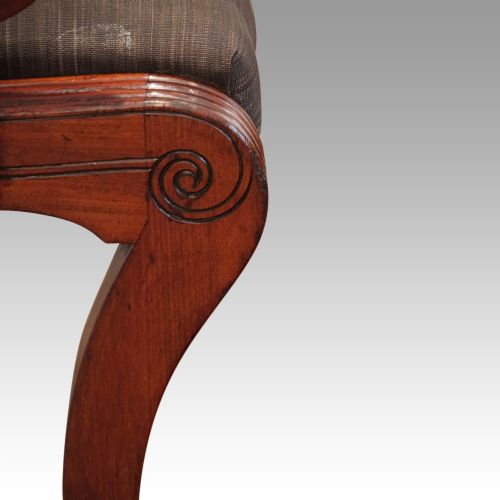 fig 1. Antique Set of 10 Regency mahogany dining chairs