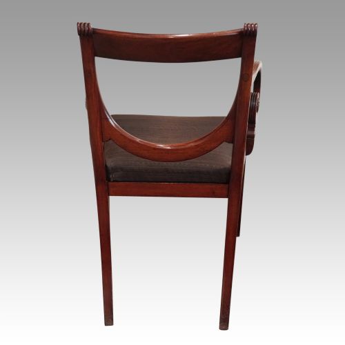 fig 4. Antique Set of 10 Regency mahogany dining chairs