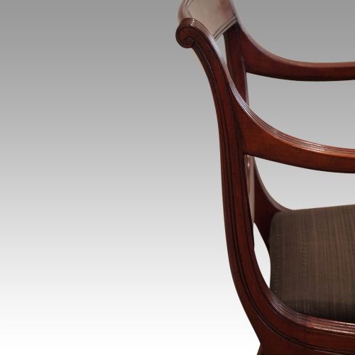 fig 5. Antique Set of 10 Regency mahogany dining chairs