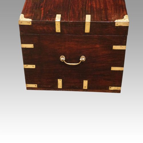 fig 1. Victorian brass bound military chest 