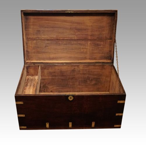 fig 2. Victorian brass bound military chest 