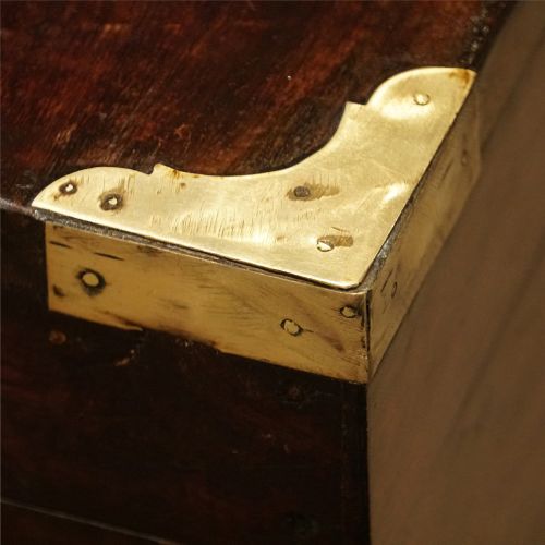 fig 4. Victorian brass bound military chest 
