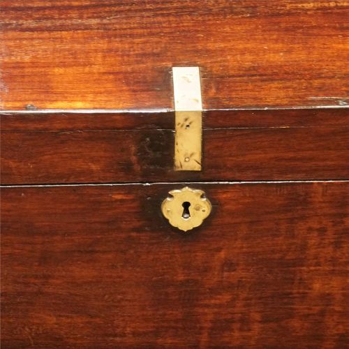 fig 5. Victorian brass bound military chest 