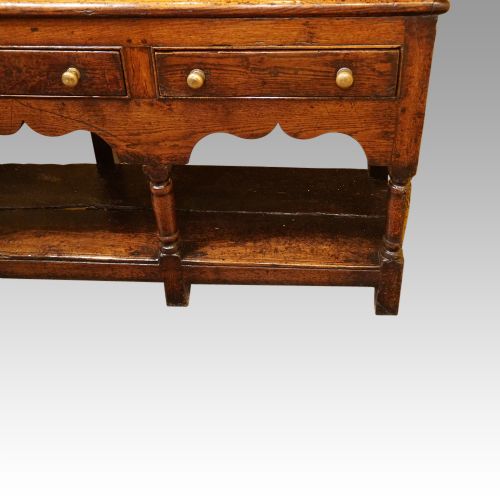 fig 2. Antique Georgian oak pot board dresser