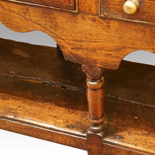 fig 3. Antique Georgian oak pot board dresser