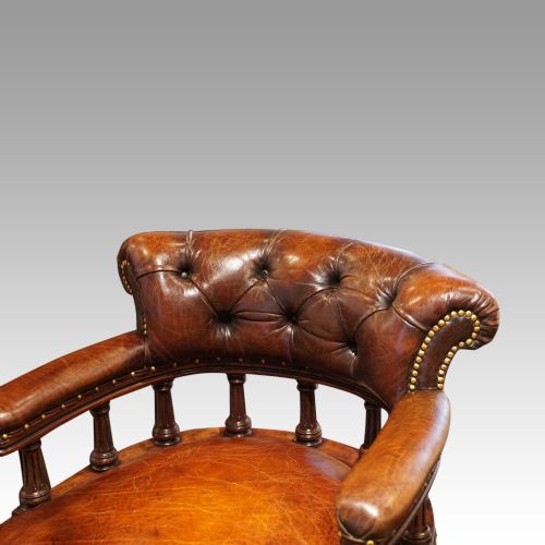 fig 1. Victorian Leather desk chair