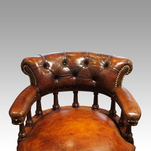 fig 2. Victorian Leather desk chair